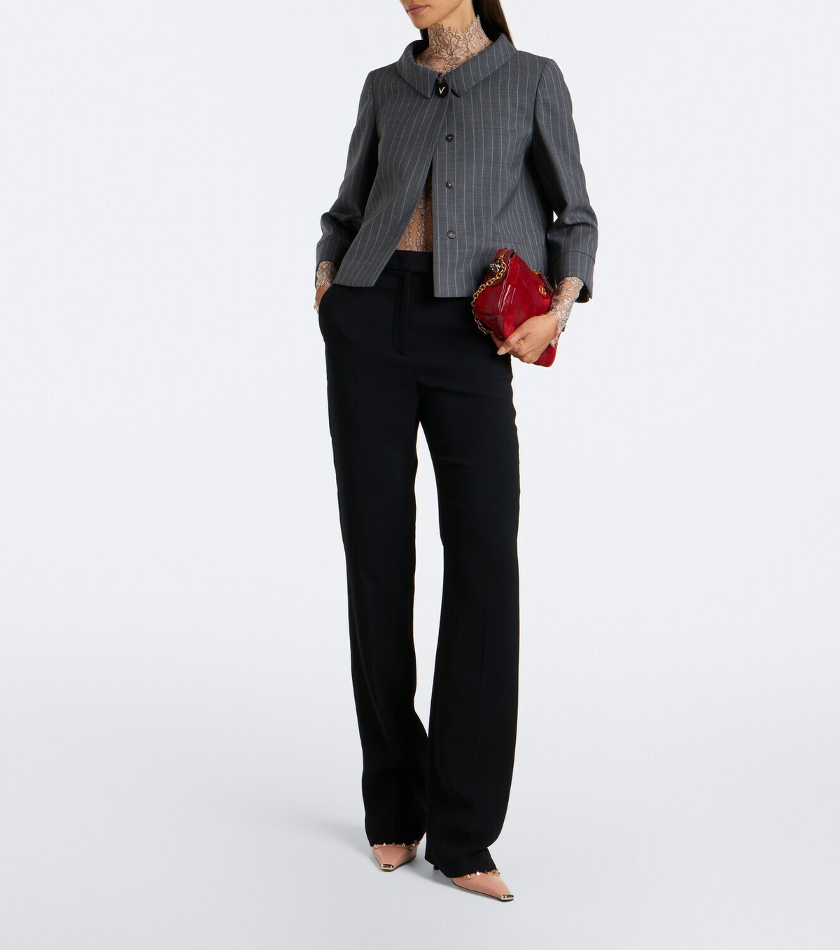 Valentino Pinstripe virgin wool jacket