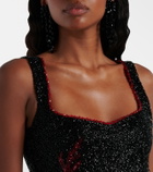 Clio Peppiatt Marina embellished minidress