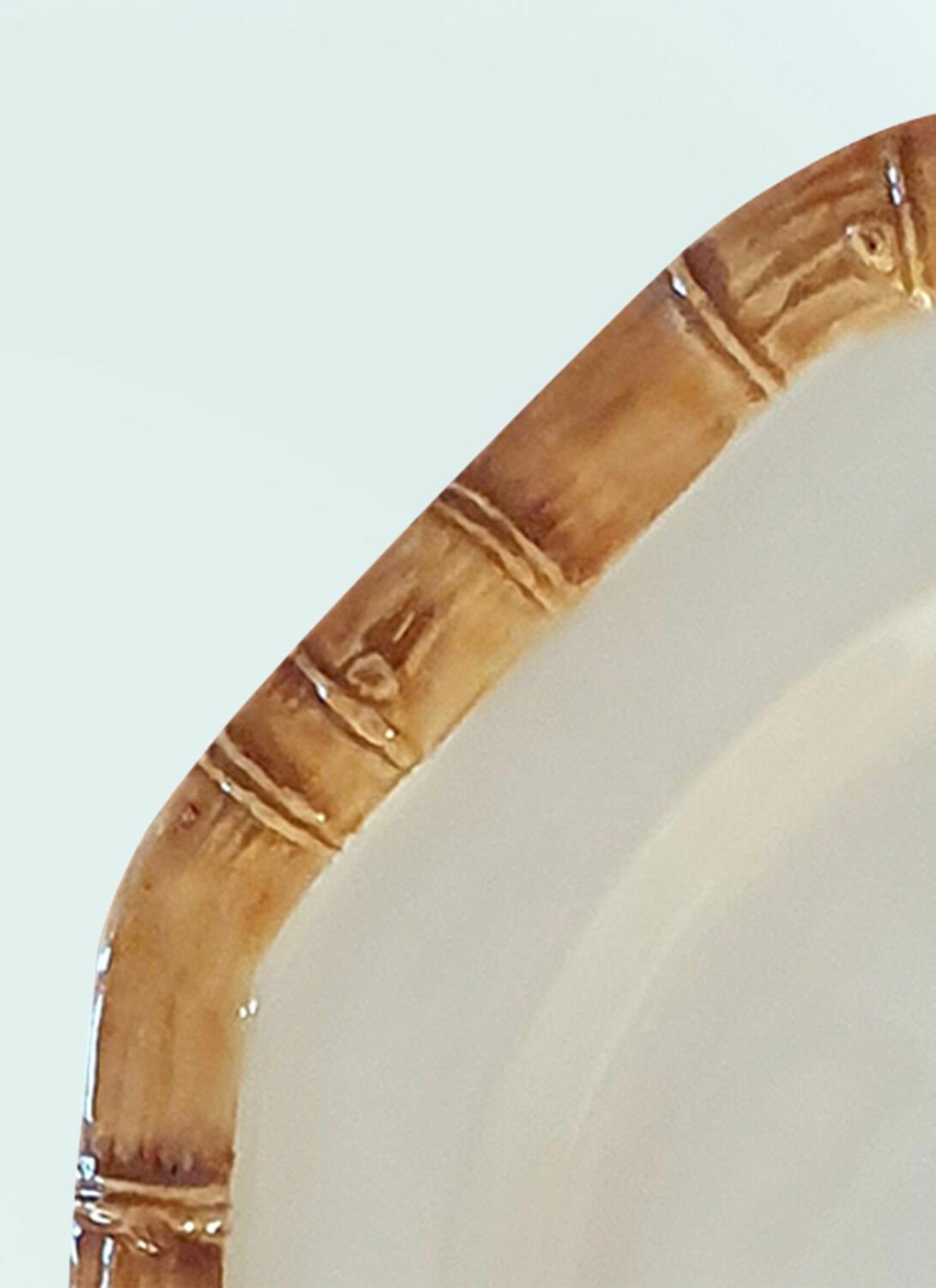 Les-Ottomans Set Of Four Bamboo Dessert Plates