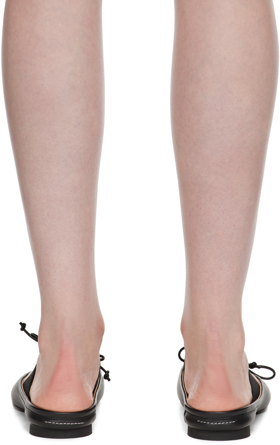 MM6 / Anatomic Slip-on(leather） MM6 Maison Margiela anatomic-toe Leather Slippers | Black | FARFETCH