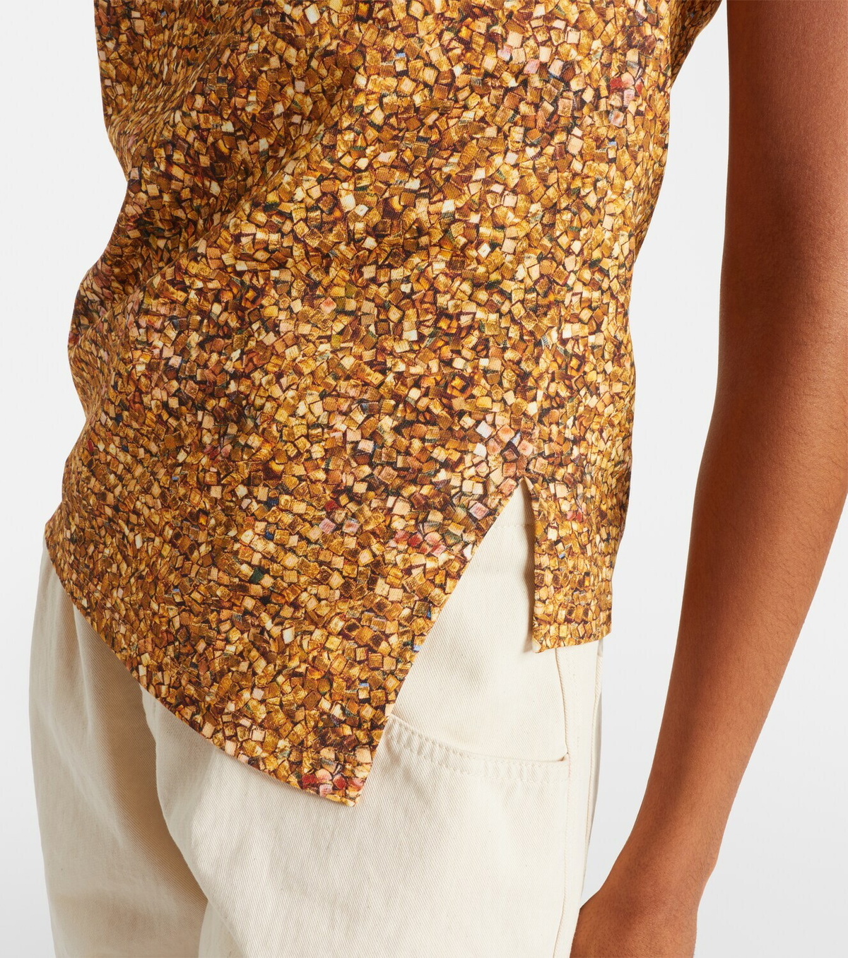 Isabel Marant Sebani asymmetric cotton T-shirt