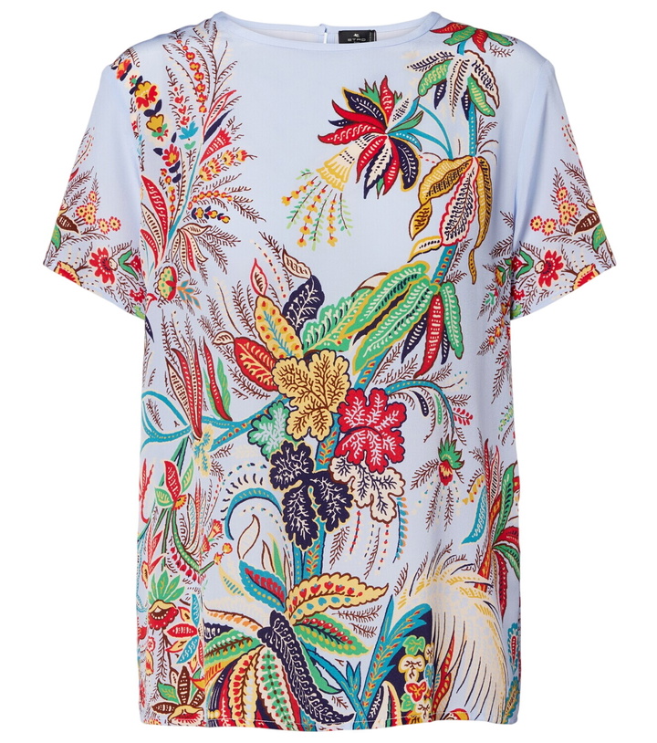 Photo: Etro Paisley silk crêpe de chine top
