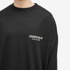 Fear of God ESSENTIALS Men's Core Logo Jersey Long Sleeve T-Shirt in Black