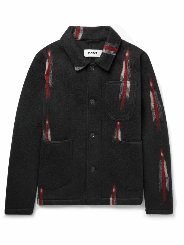 Photo: YMC - Labour Wool-Blend Jacquard Jacket - Black