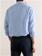 Sid Mashburn - Slim-Fit Spread-Collar Linen Shirt - Blue