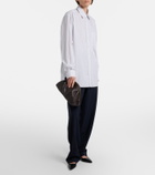 The Row Charlotte Small leather clutch