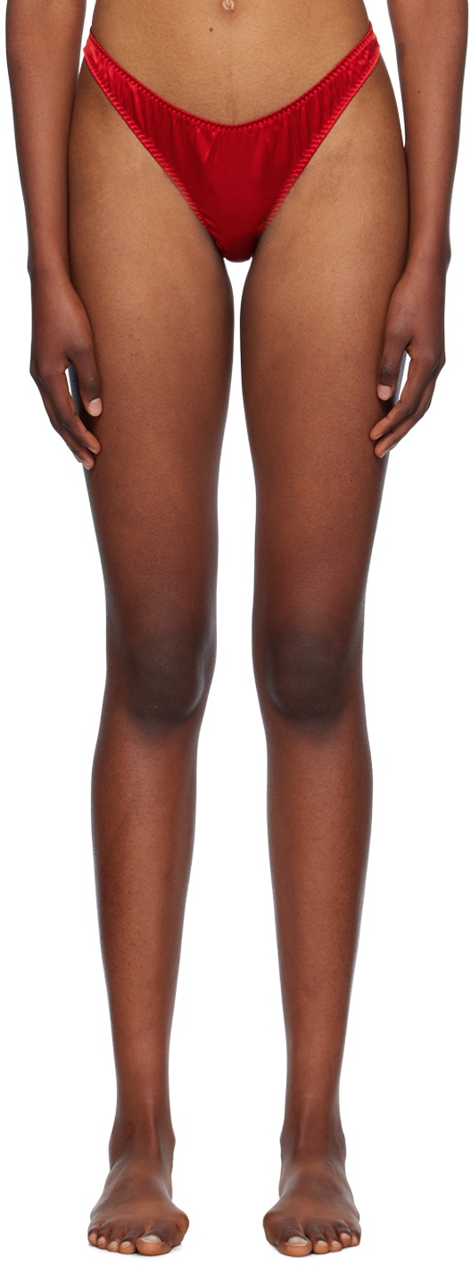 Fleur du Mal Red Luxe Thong
