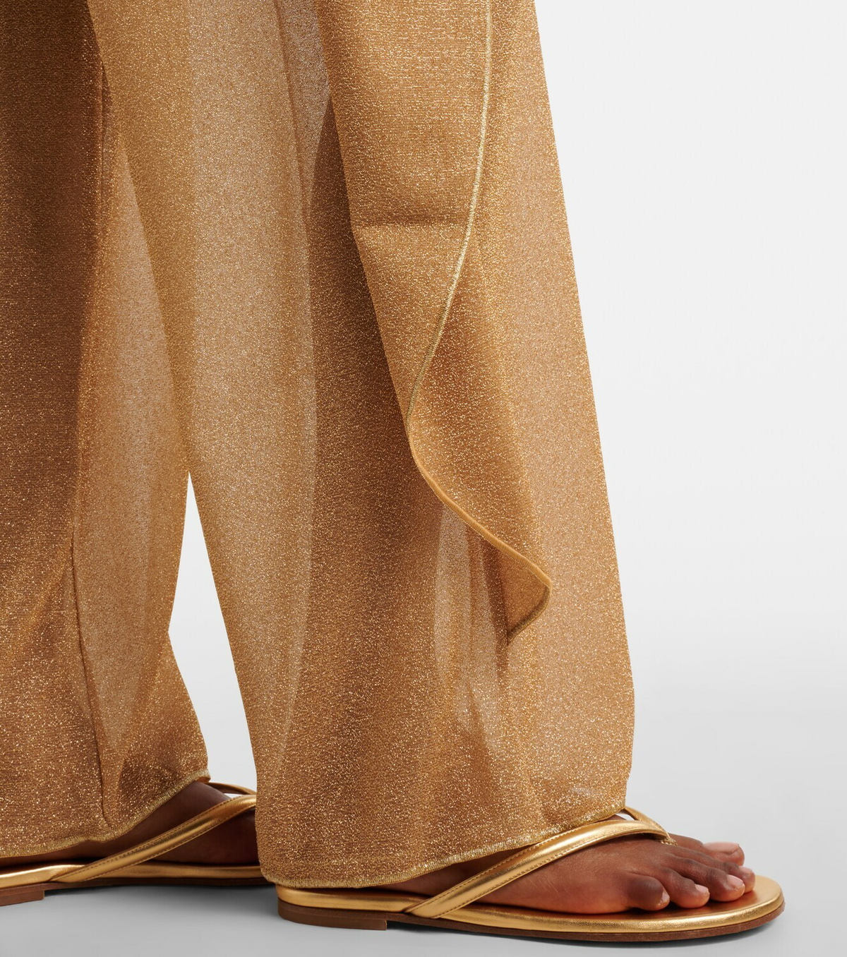 Oséree Lumière beaded wide-leg pants