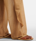 Oséree Lumière beaded wide-leg pants