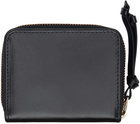 Dries Van Noten Black Square Leather Wallet