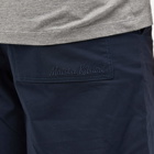Maison Kitsuné Men's Belted Shorts in Dark Navy