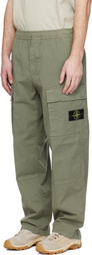 Stone Island Khaki 3100020 Stretch Organic Cotton Twill Cargo Pants