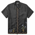 BODE Men's Garden Sampler Shirt in Black/Multi