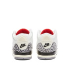 Air Jordan Men's 3 Retro TD Sneakers in Summit White/Fire Red