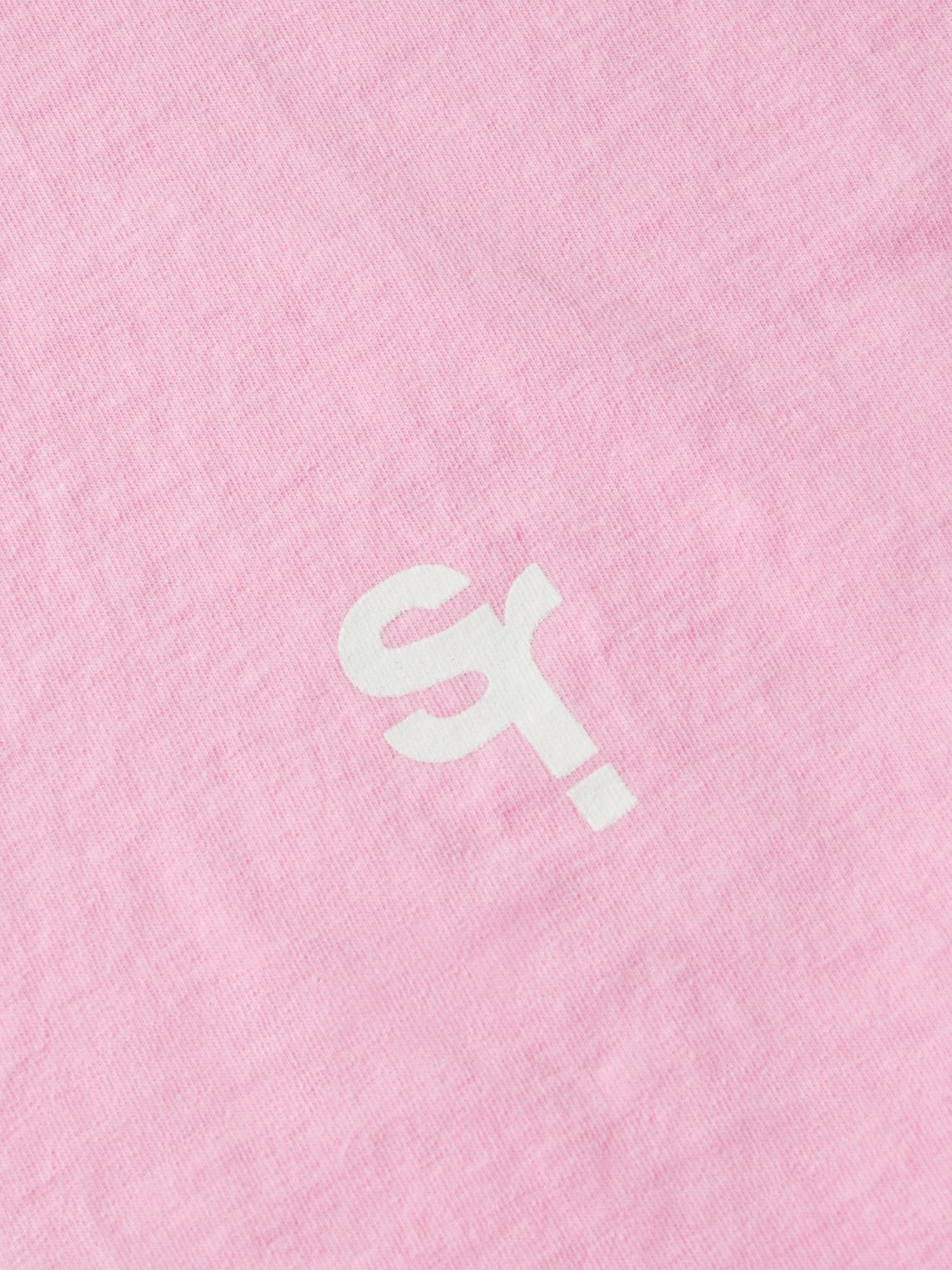 Stray Rats - Logo-Print Cotton-Jersey T-Shirt - Pink