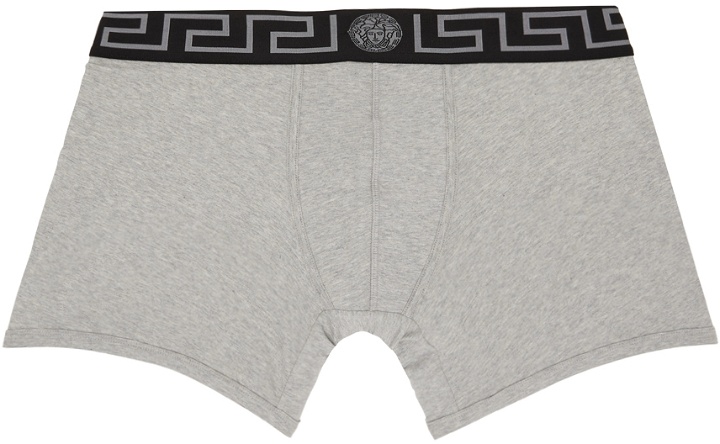 Photo: Versace Underwear Gray Greca Border Boxers