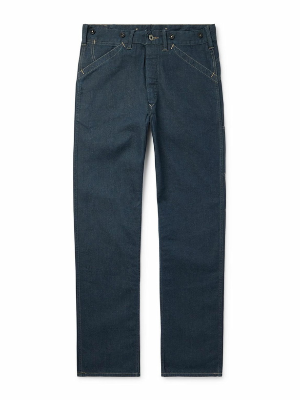 Photo: RRL - Straight-Leg Indigo-Dyed Denim Trousers - Blue