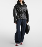 Christian Louboutin So Flo leather-trimmed sneakers