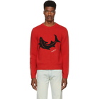 Gucci Red Shark Sweater