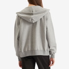 Auralee Women's Soft Sweat Zip Parka Jacket in Top Gray