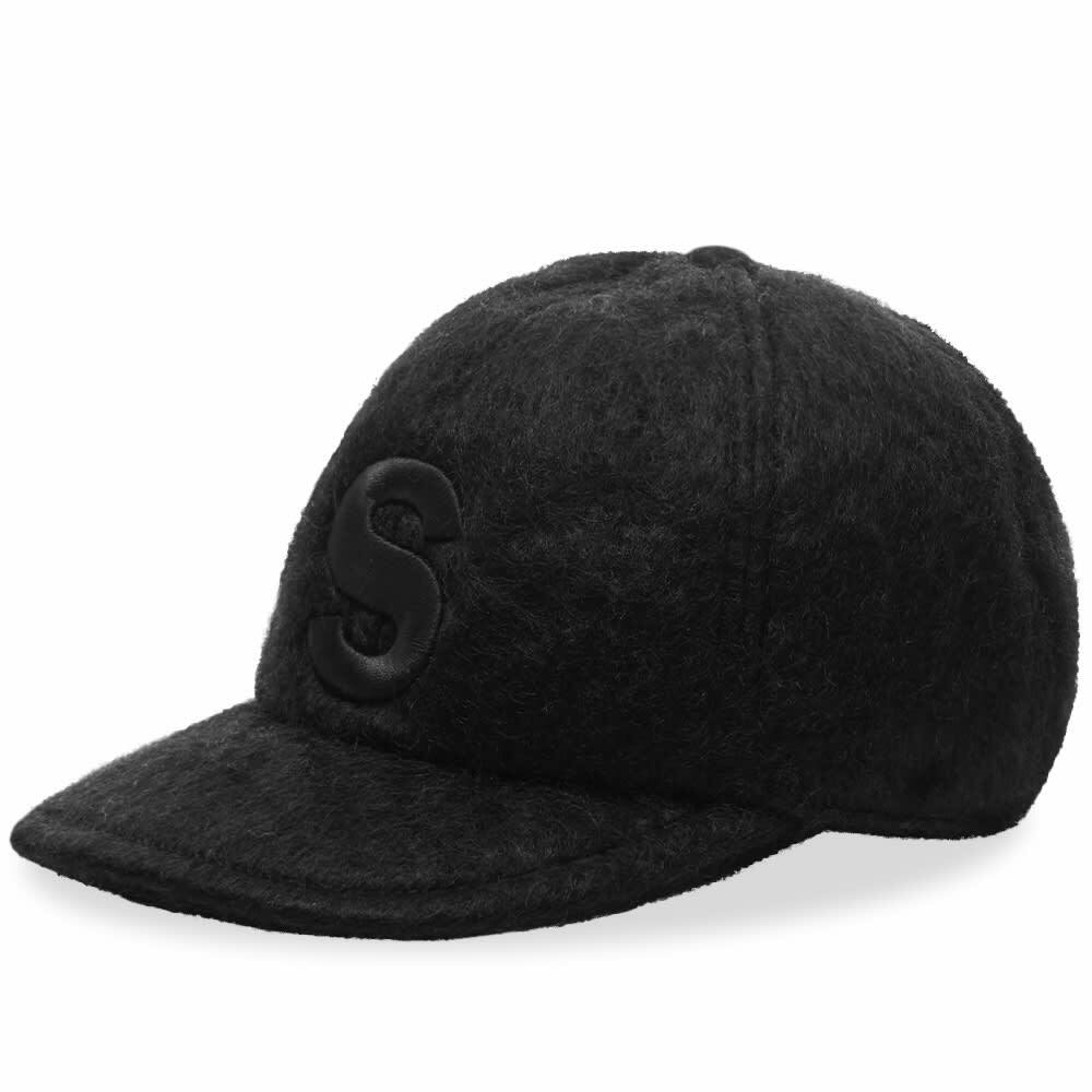 Sacai Men's Mohair S Cap in Black Sacai