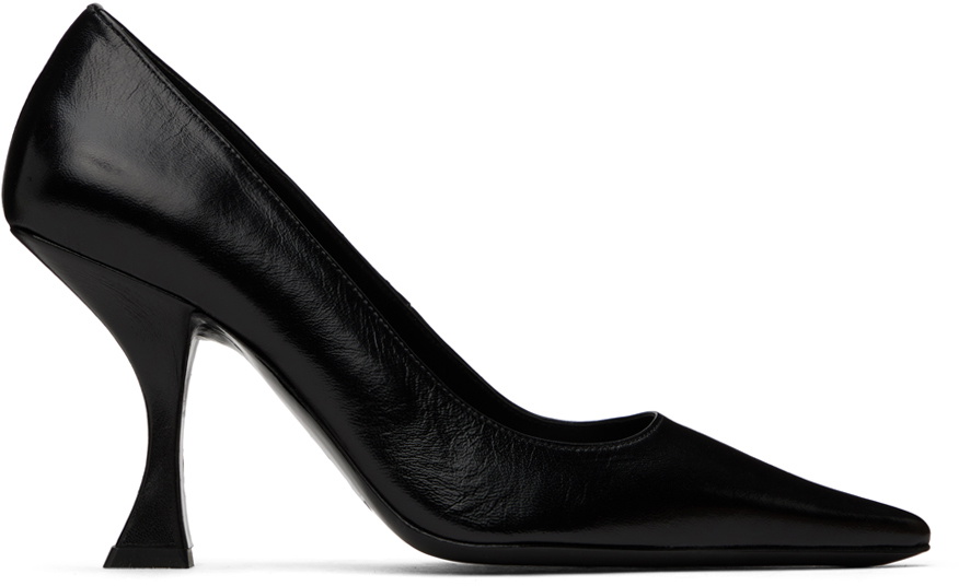 BY FAR SSENSE Exclusive Black Viva Heels