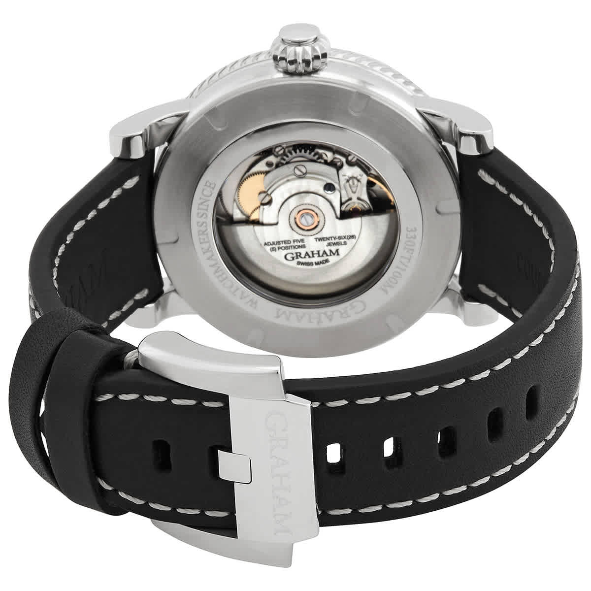 Graham Fortress GMT Automatic Black Dial Mens Watch 2FOBC.B03A