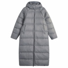 The North Face Women's Hydrenalite City Long Down Parka Jacket in Smoked Pearl