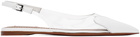 ALAÏA White 'Le Cœur' Ballerina Flats