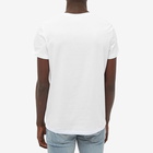 Balmain Men's Paris Logo T-Shirt in White/Black