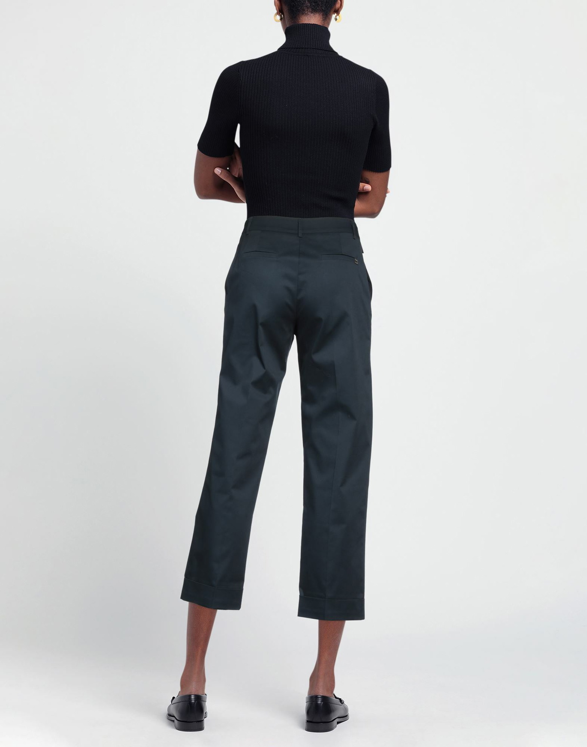 Manila Grace Womens Pants Midnight in Blue