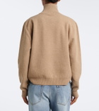 Róhe Wool-blend half-zip sweater