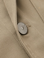 Stone Island - Logo-Appliquéd Gabardine Overshirt - Brown