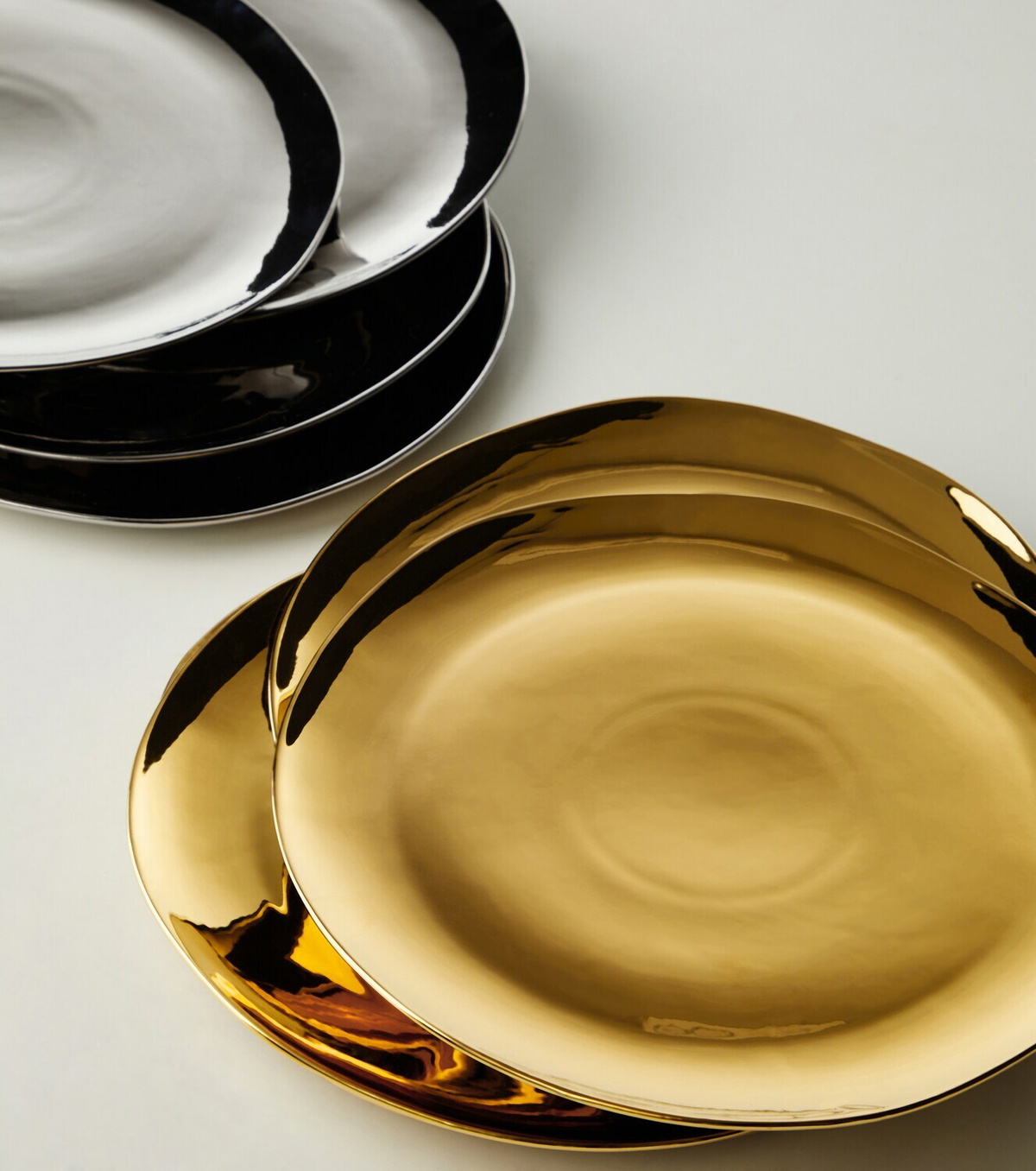 Bitossi Set of 4 porcelain dinner plates