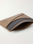LOEWE - Puzzle Edge Anagram-Embossed Leather Cardholder - Brown