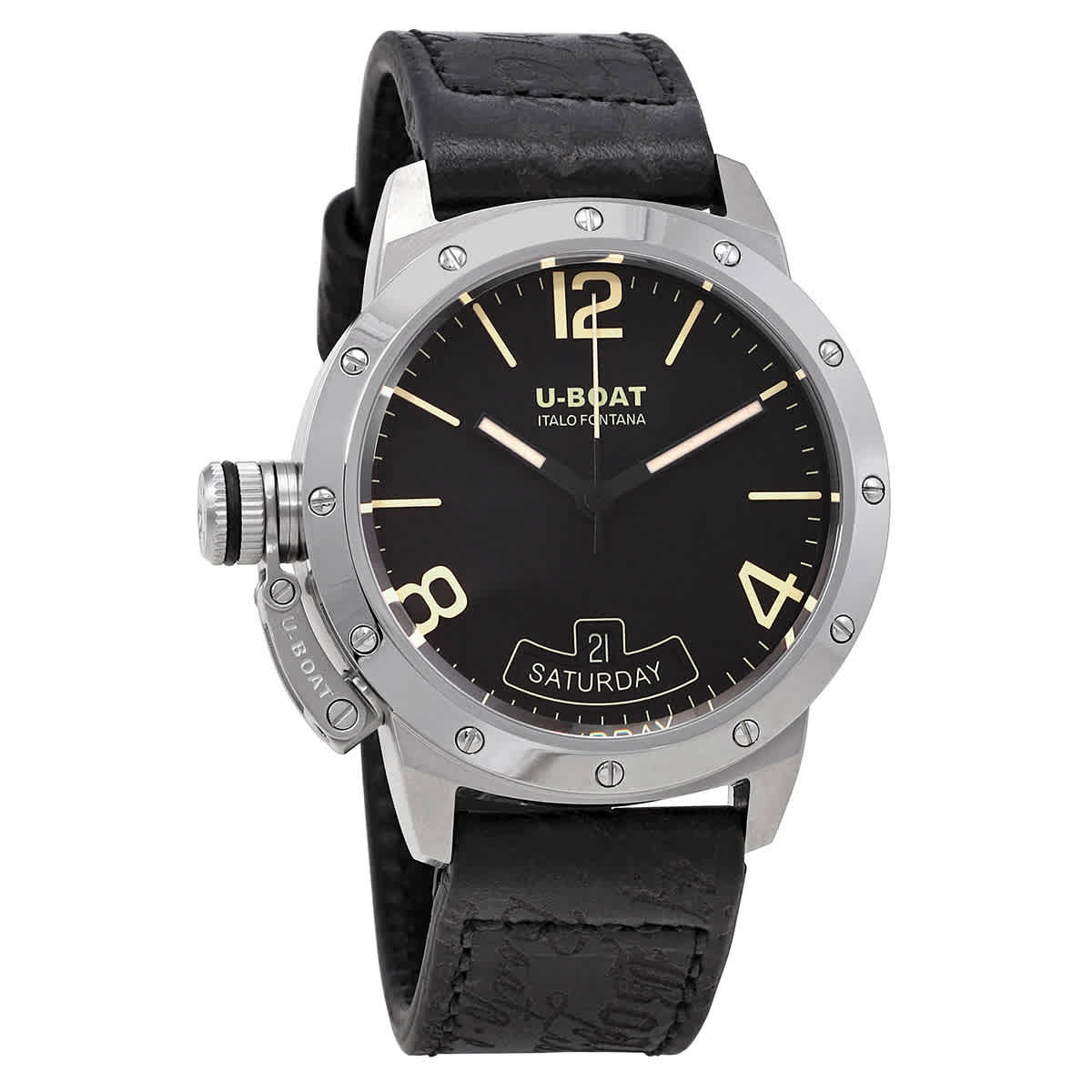 U-Boat Lefty Classico Automatic Black Dial Mens Watch 8890