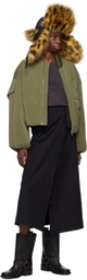 GANNI Green Oversized Bomber Jacket