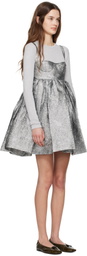 Cecilie Bahnsen Silver Onique Minidress