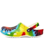 Crocs Classic Tie Dye Graphic Clog in Multi