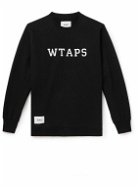 WTAPS - Logo-Appliquéd Cotton-Jesey Sweatshirt - Black