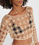 Anna Kosturova Bella crochet cotton crop top