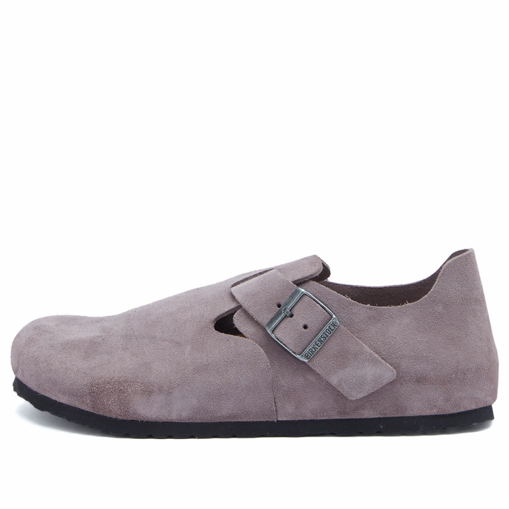 Photo: Birkenstock Men's London in Faded Purple Suede