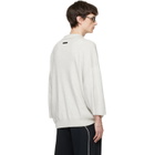 Fear of God ESSENTIALS Gray Signature Three-Quarter Sleeve 90s Knit Polo