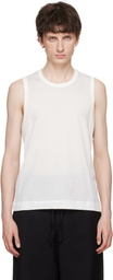 AMI Paris Off-White 'Ami de Coeur' Classic Fit Tank Top