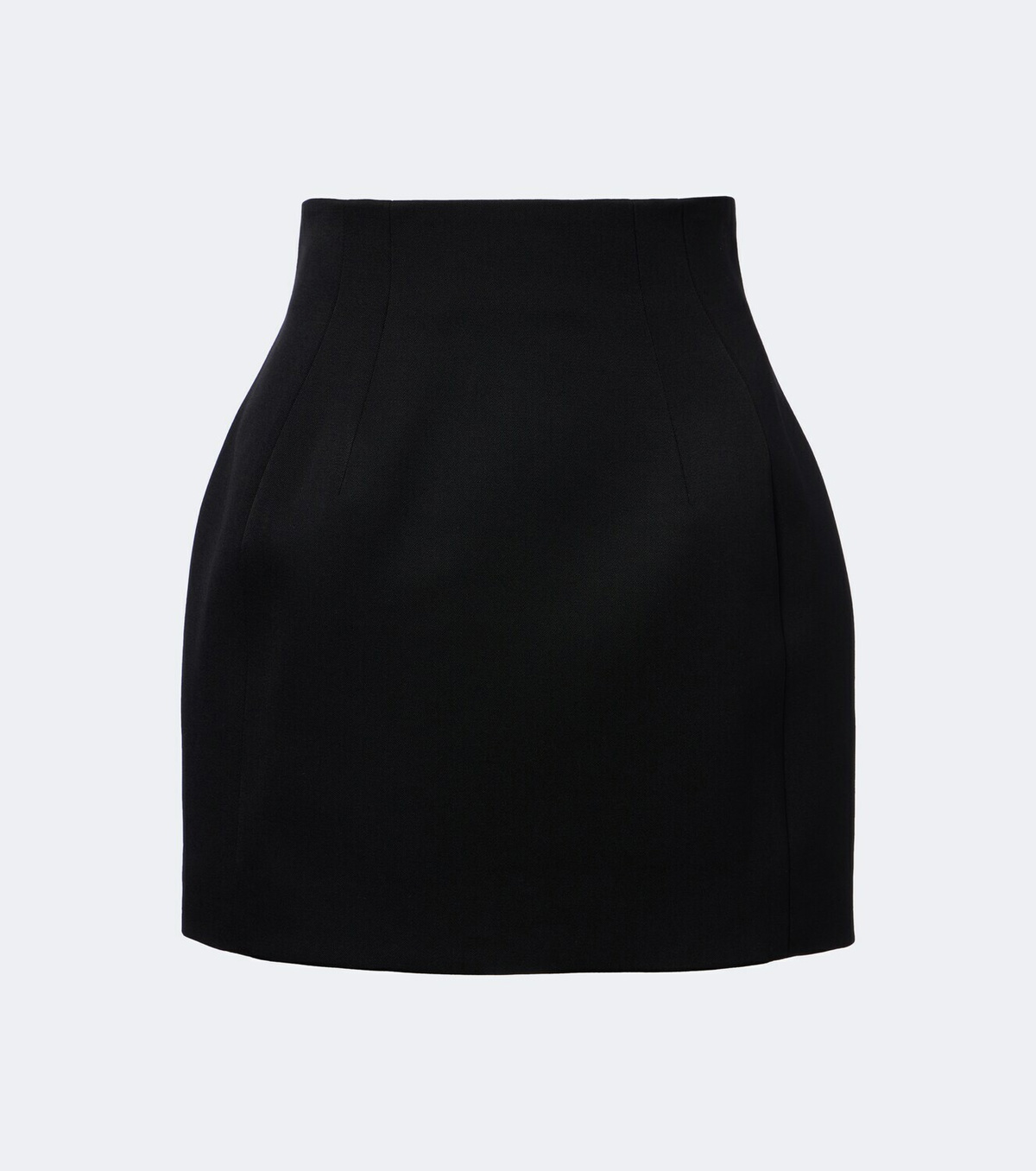 Mugler High-rise wool miniskirt