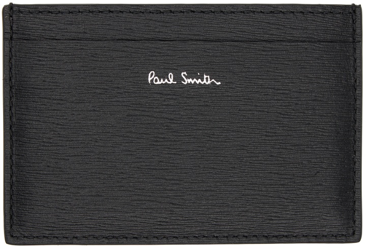 Photo: Paul Smith Black & Orange Leather Card Holder