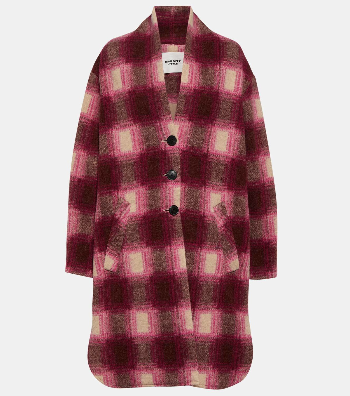 Isabel Marant Etoile Pink Wool Mix Latty Coat XS/S