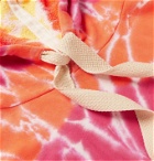Loewe - Paula's Ibiza Tie-Dyed Fleece-Back Cotton-Jersey Hoodie - Orange