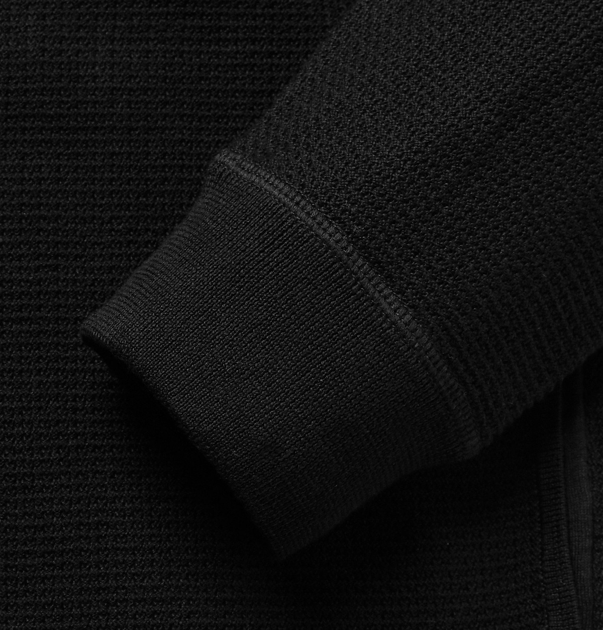 James Perse - Waffle-Knit Cotton Zip-Up Hoodie - Black