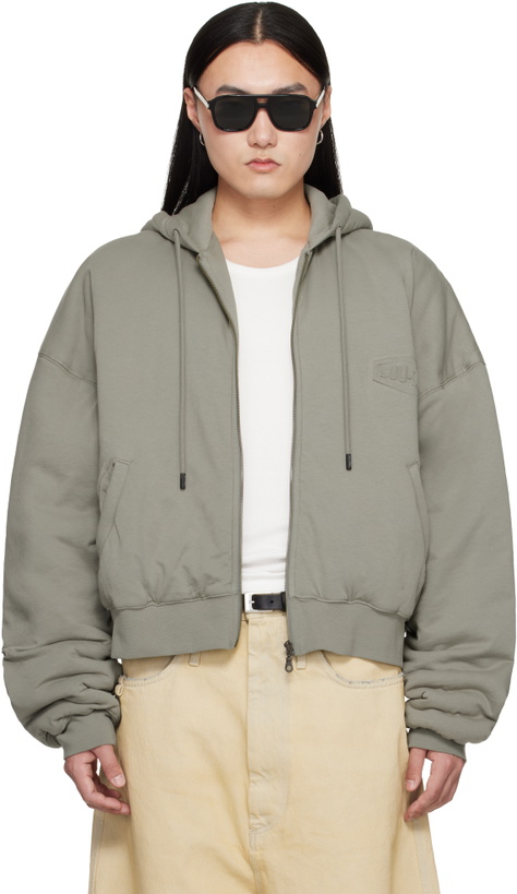 Photo: LU'U DAN Gray Wadded Hoodie